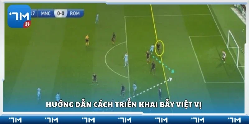 Hướng dẫn cách triển khai bẫy việt vị 