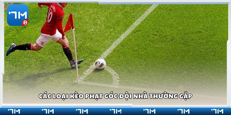 Một số loại kèo phạt góc đội nhà thường gặp
