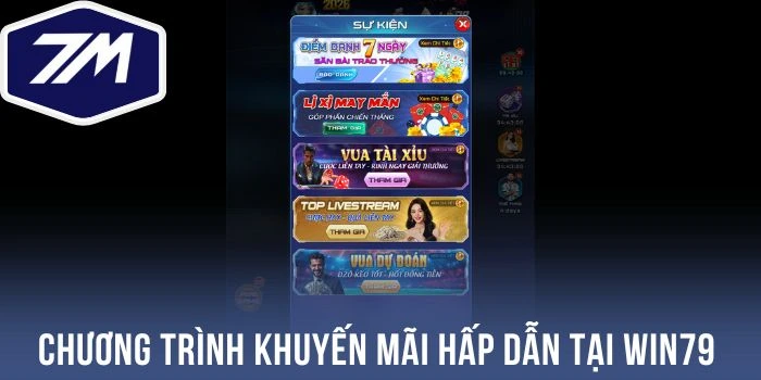 Chương trình khuyến mãi hấp dẫn tại Win79 