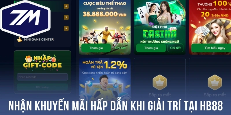 Nhận khuyến mãi hấp dẫn khi giải trí tại Hb88