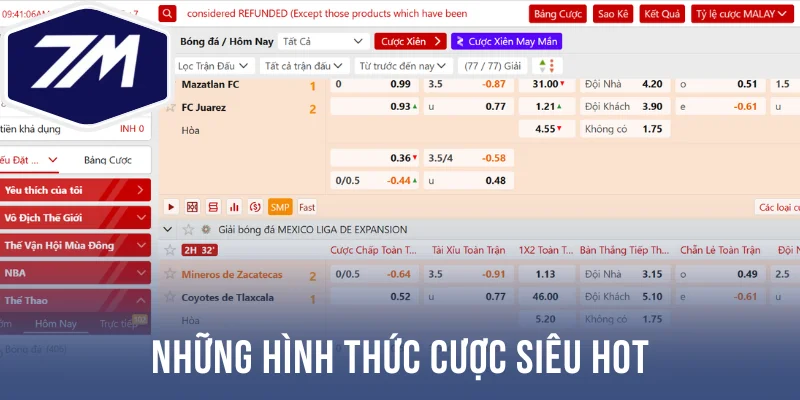 Những hình thức cược siêu hot