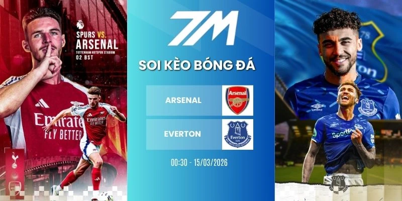Tỷ Lệ Kèo Arsenal Vs Everton Hôm Nay Ngày 15/03/2026 – NHA 