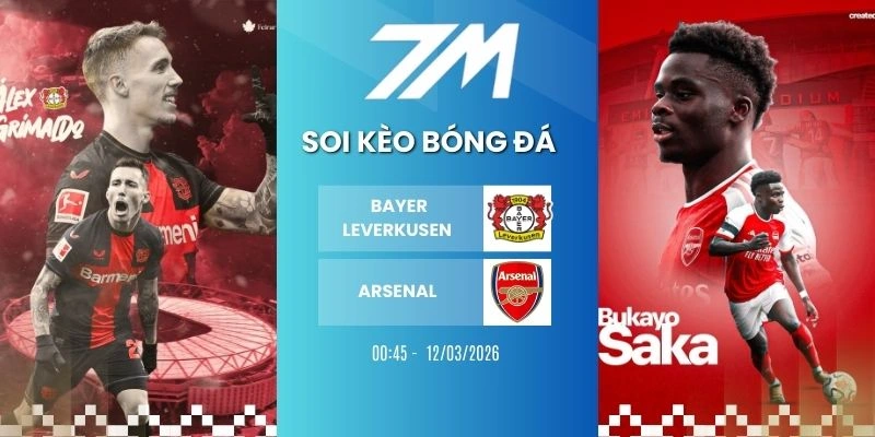 Tỷ lệ kèo Bayer Leverkusen vs Arsenal hôm nay ngày 12/03/2026 - C1
